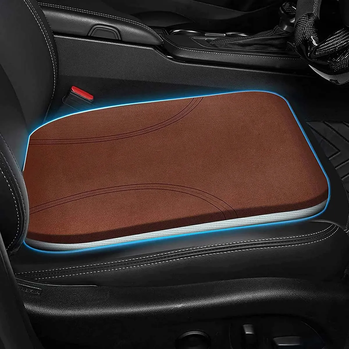 Car Seat Cushion, Custom Fit For Your Cars, Car Memory Foam Seat Cushion, Heightening Seat Cushion, Seat Cushion for Car and Office Chair KI19999