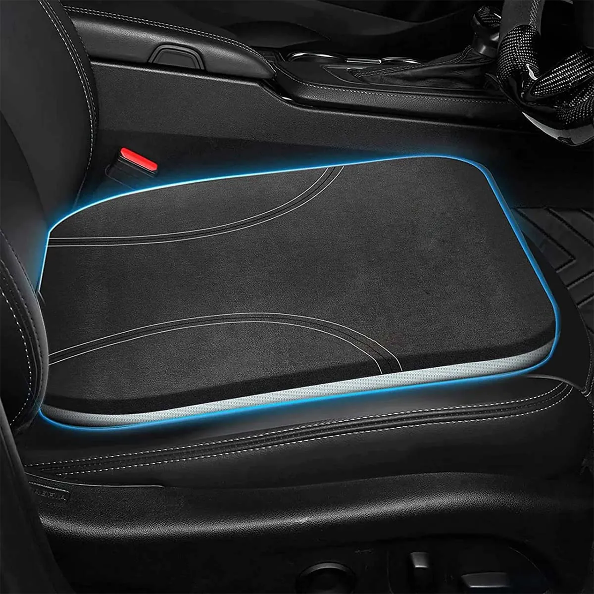 Car Seat Cushion, Custom Fit For Your Cars, Car Memory Foam Seat Cushion, Heightening Seat Cushion, Seat Cushion for Car and Office Chair KI19999