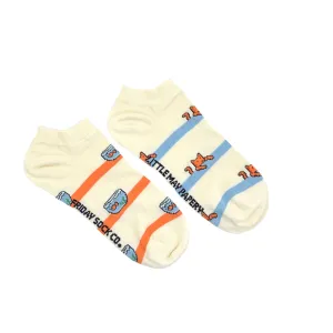 Cat    Fish Socks  Ankle Socks by Little May Papery X Friday Sock Co
