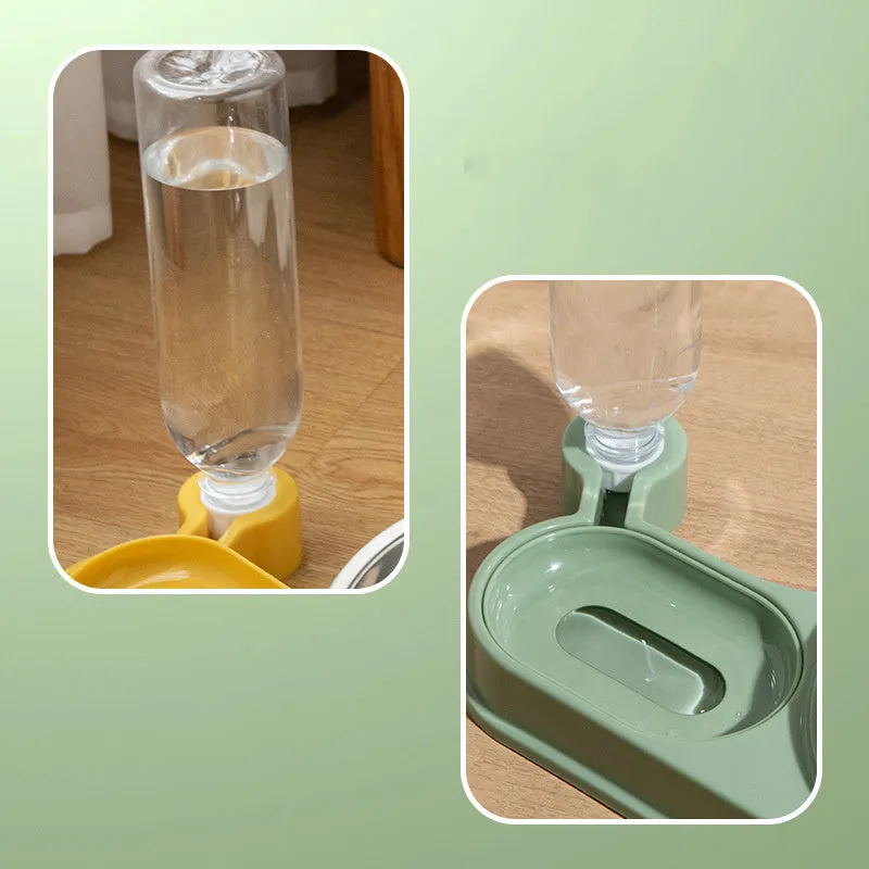 Cat Food Bowl Cat Bowls Whisker Friendly With Water Dispenser For Cats And Small Dogs