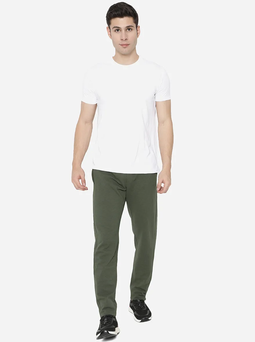 Charcoal Grey Solid Slim Fit Track Pant | JadeBlue
