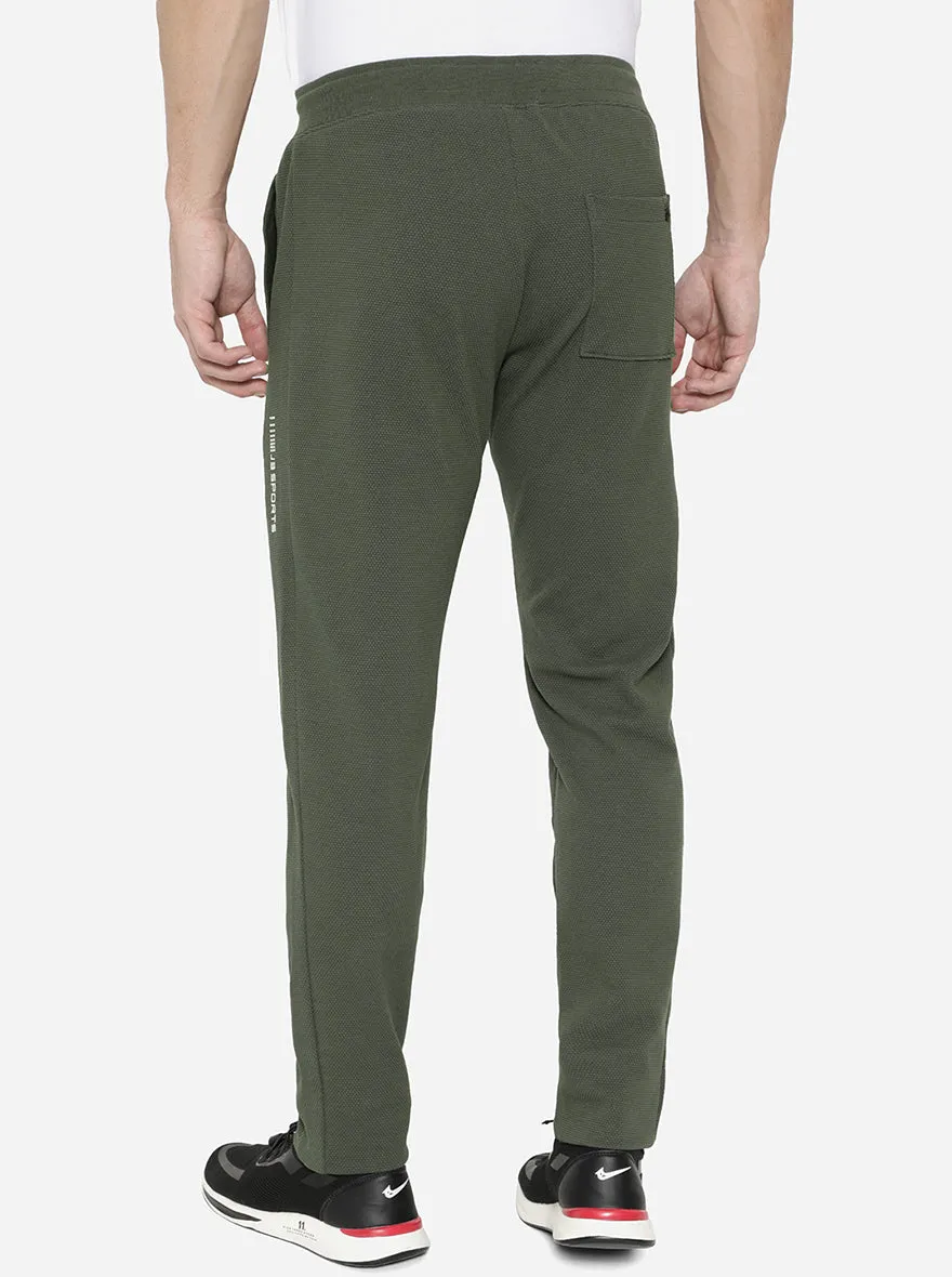 Charcoal Grey Solid Slim Fit Track Pant | JadeBlue