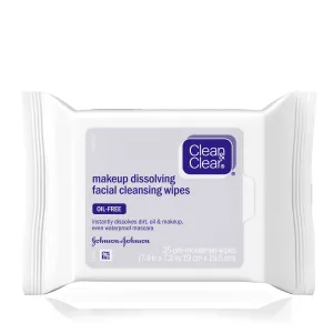 Clean & Clear Makeup Dissolving Facial Cleansing Wipes