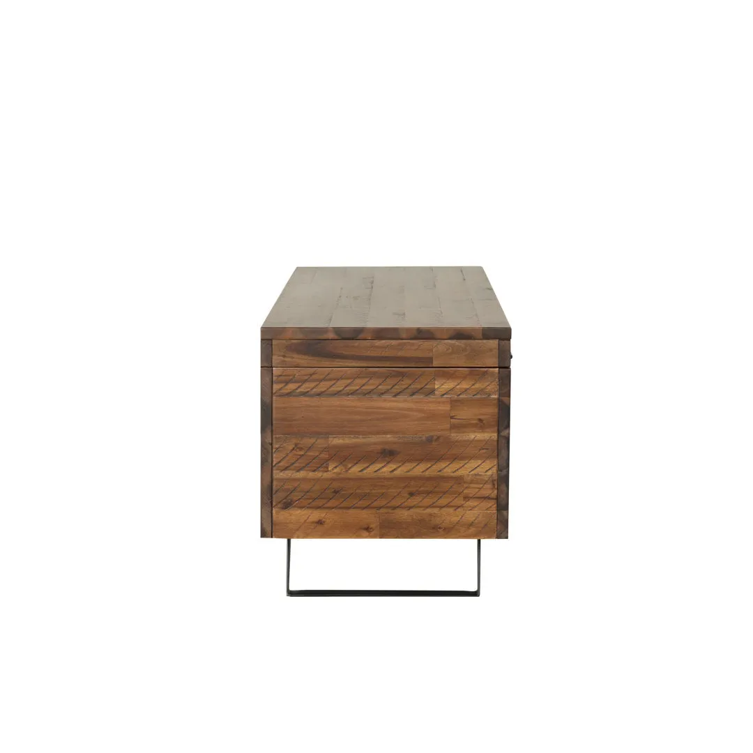 Coburn Wood Flip Top Storage Bench Steelside™
