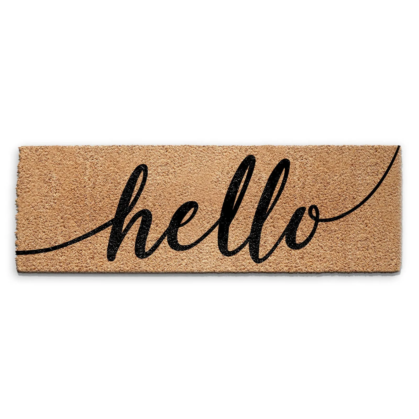 Coir Doormat - Calligraphy Hello
