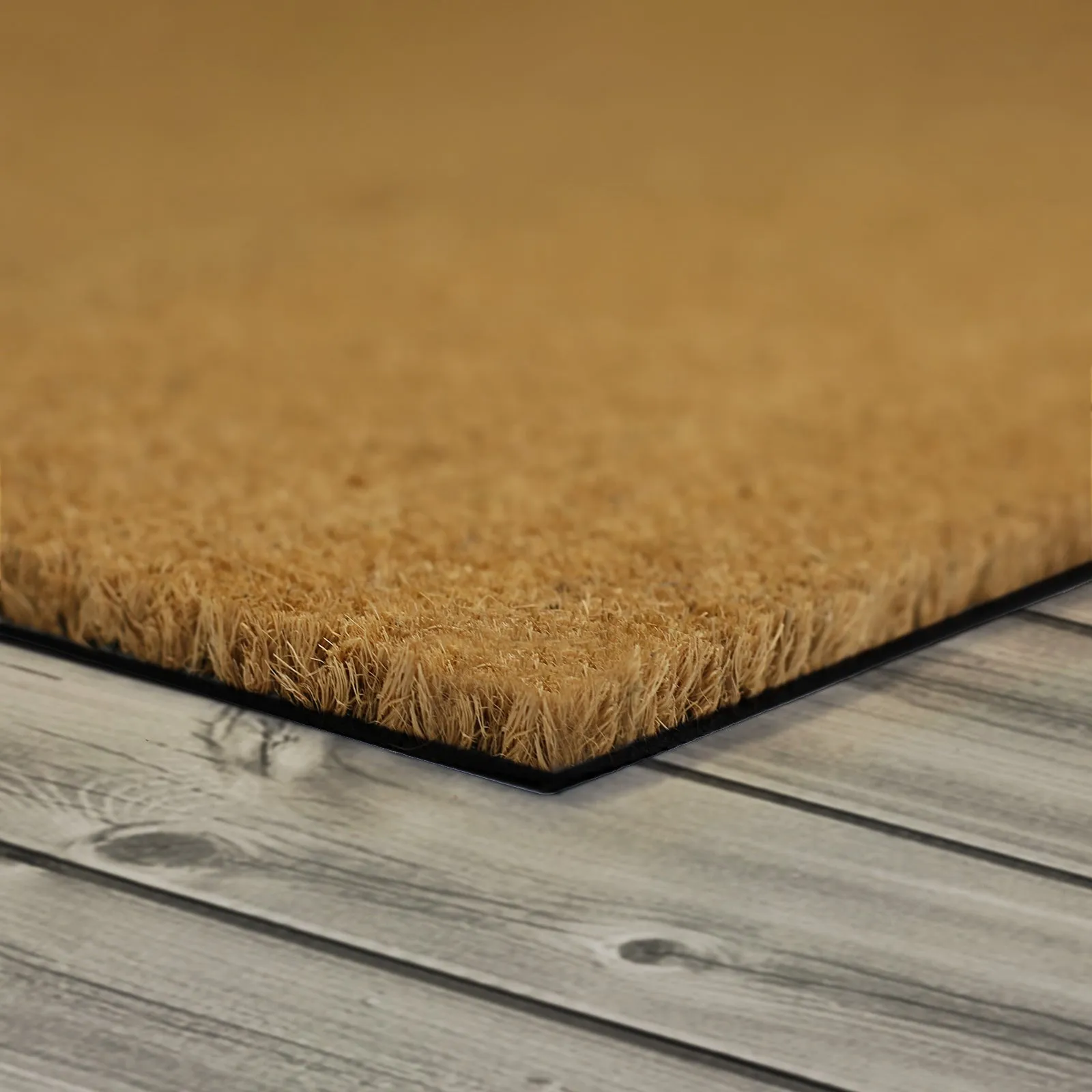 Coir Doormat - Giraffe Print Welcome