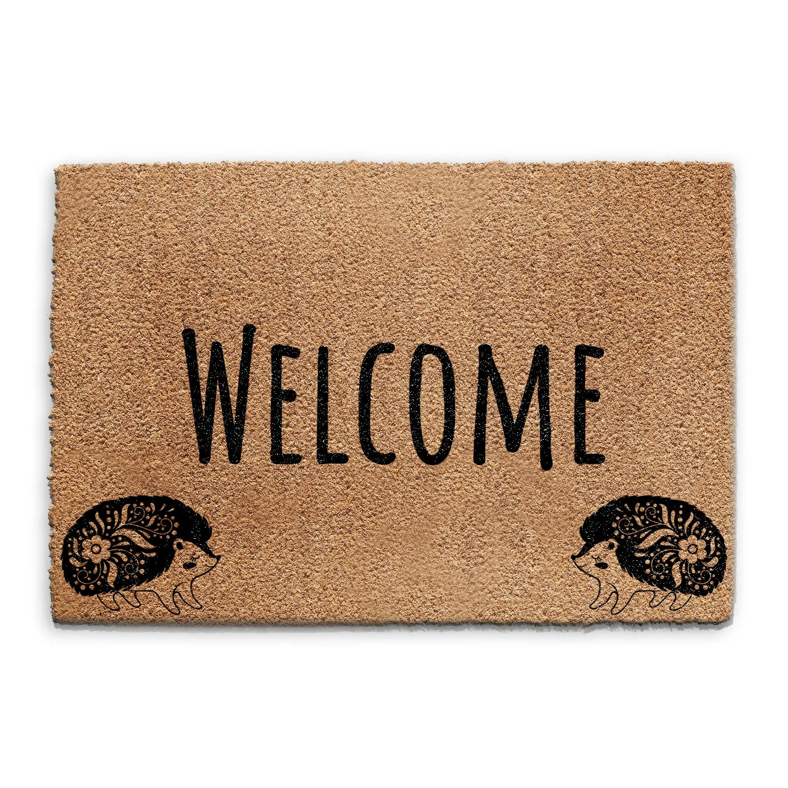 Coir Doormat - Welcome Hedgehog