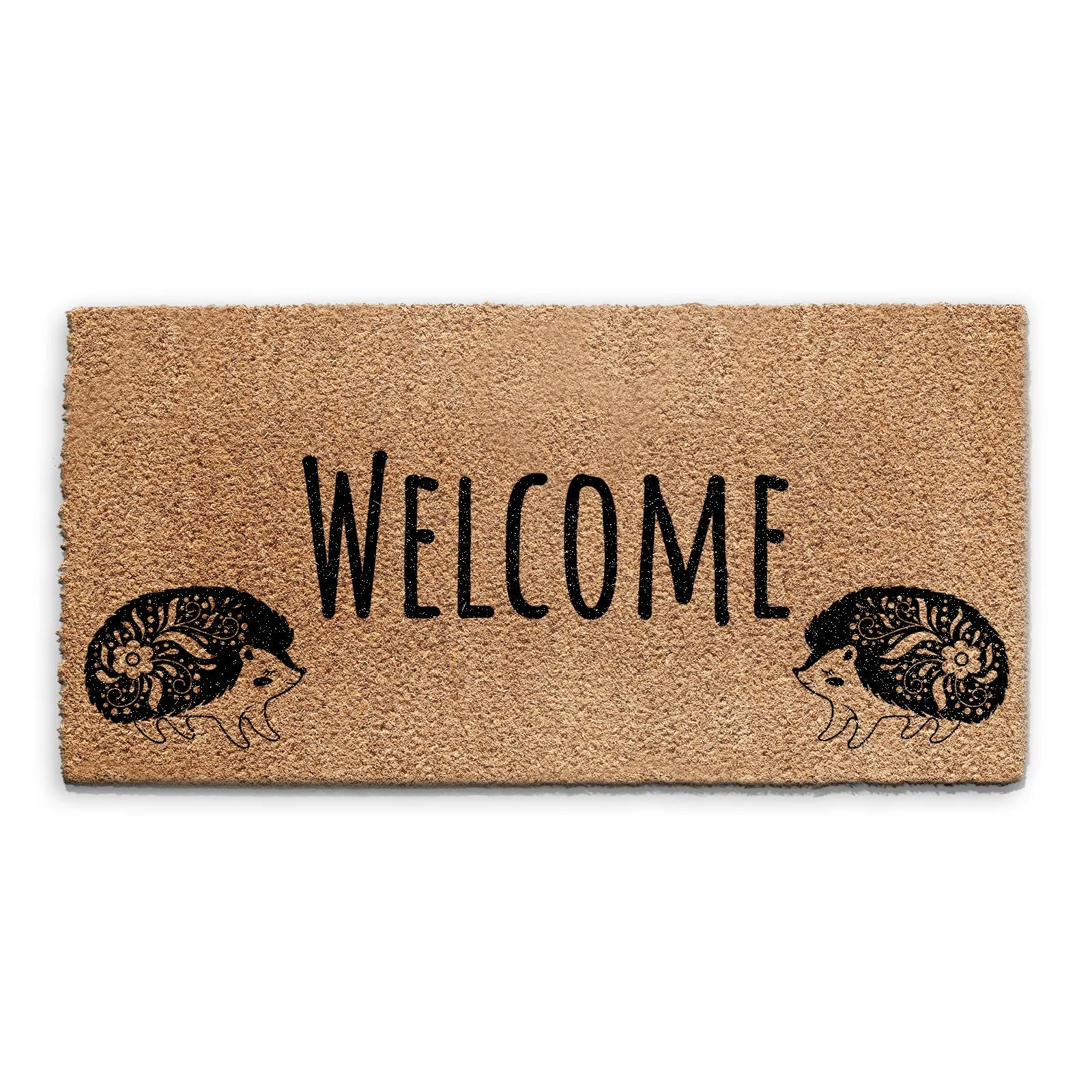 Coir Doormat - Welcome Hedgehog
