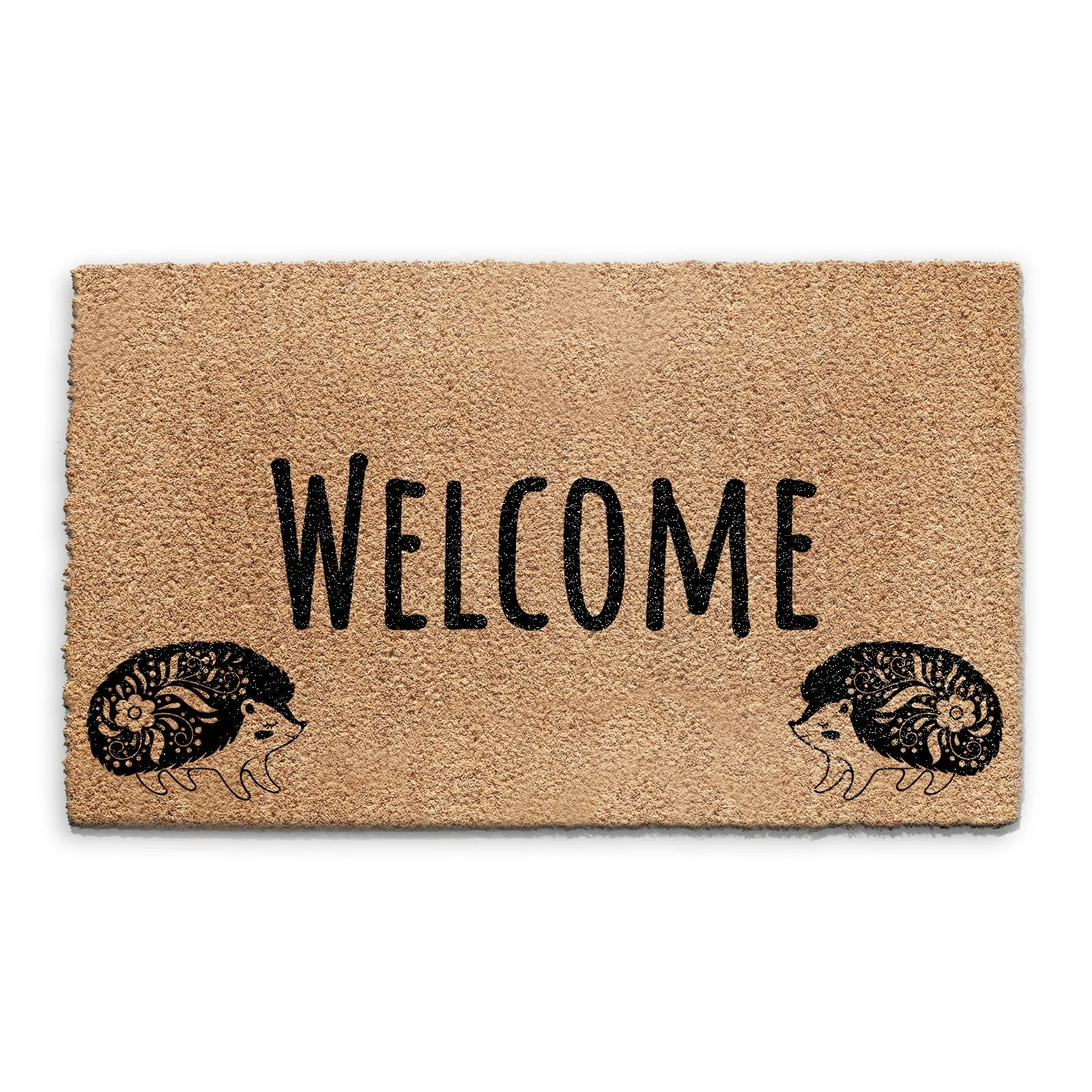 Coir Doormat - Welcome Hedgehog