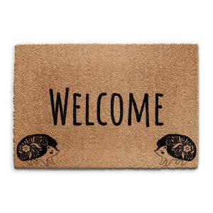 Coir Doormat - Welcome Hedgehog