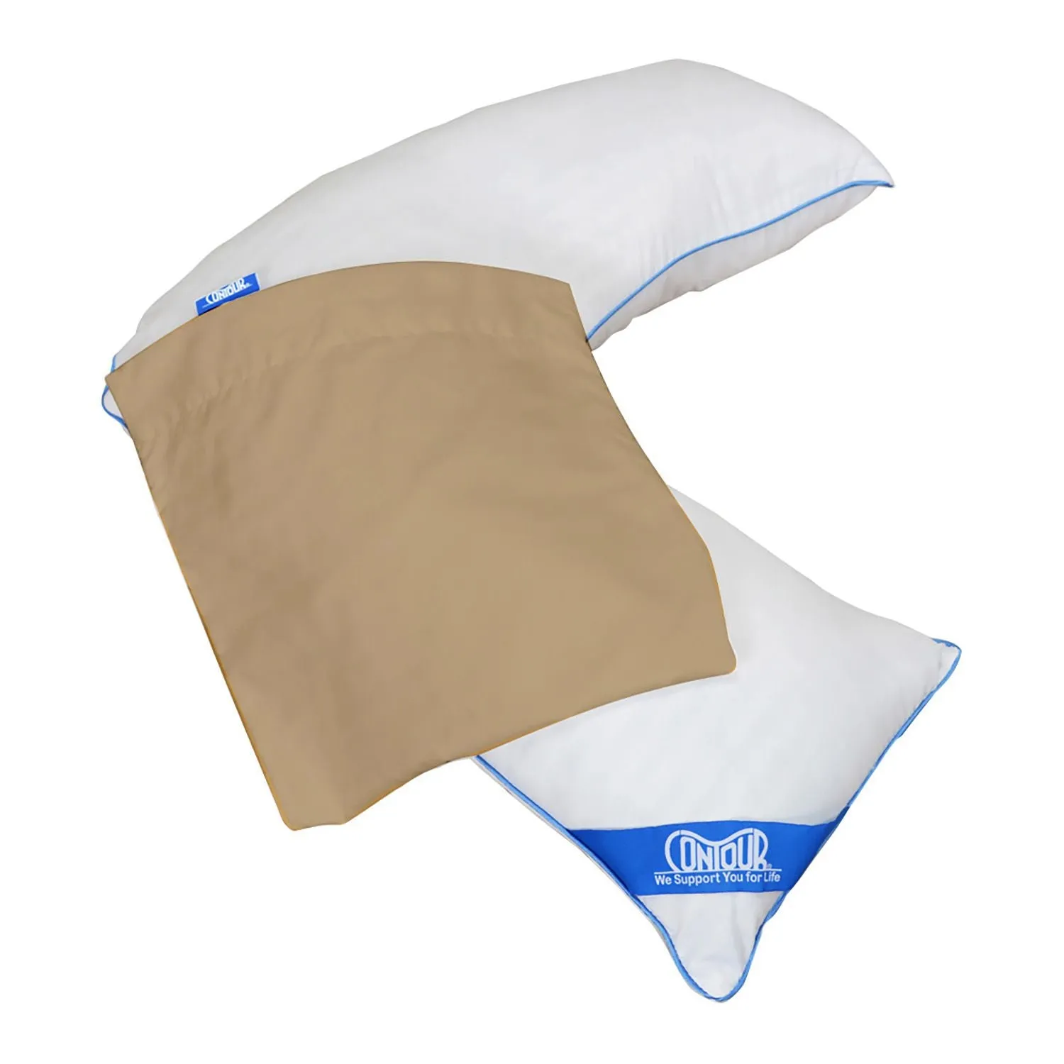Contour L Pillow Case - Beige