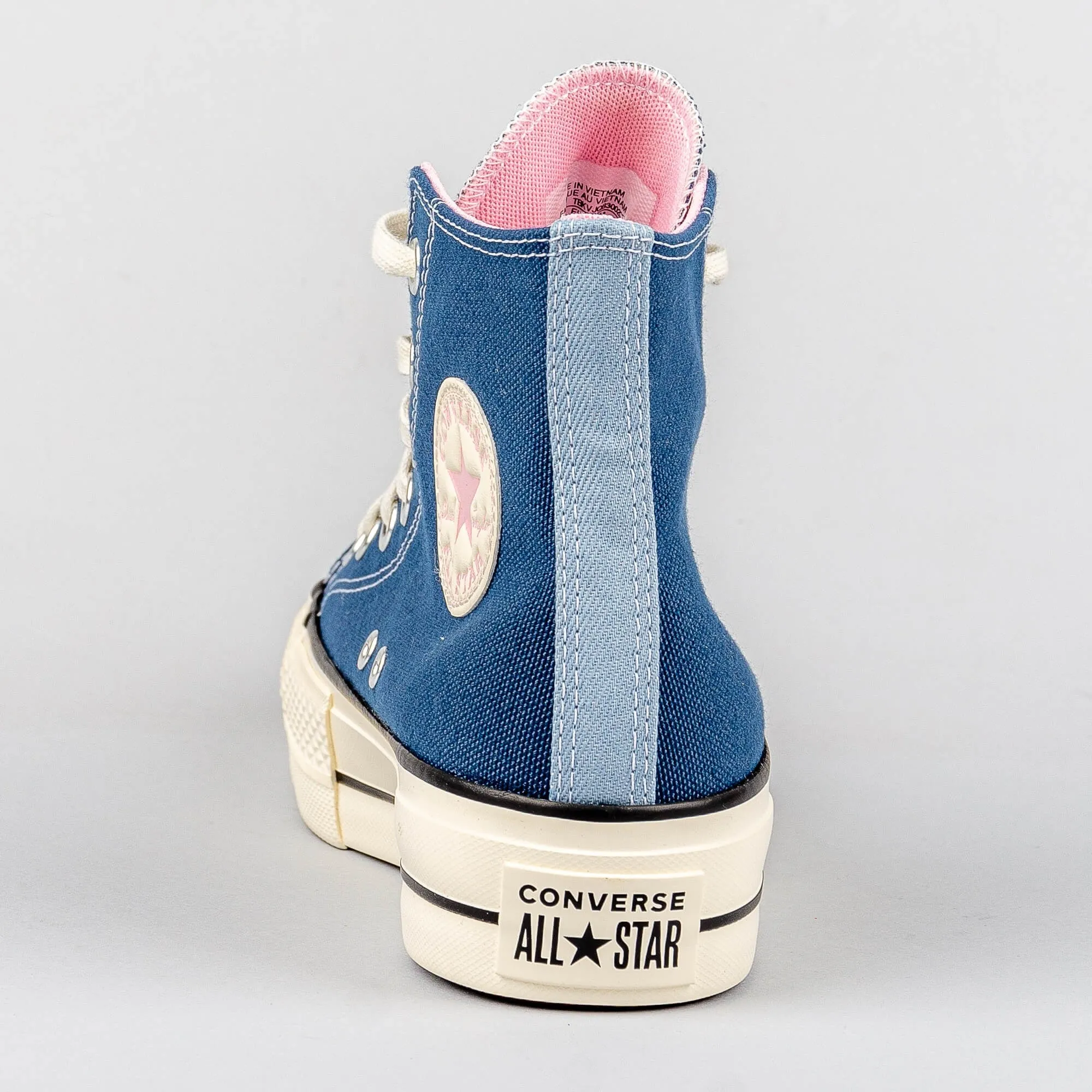 Converse Chuck Taylor All Star Lift Platform Denim NAVY/EGRET/SUNRISE PINK