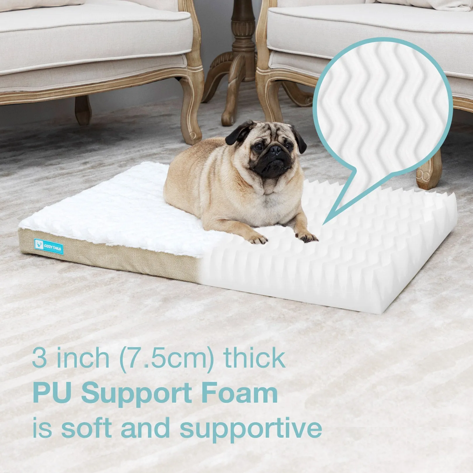CT003  3D Sea Wave Pet Bed Mattress