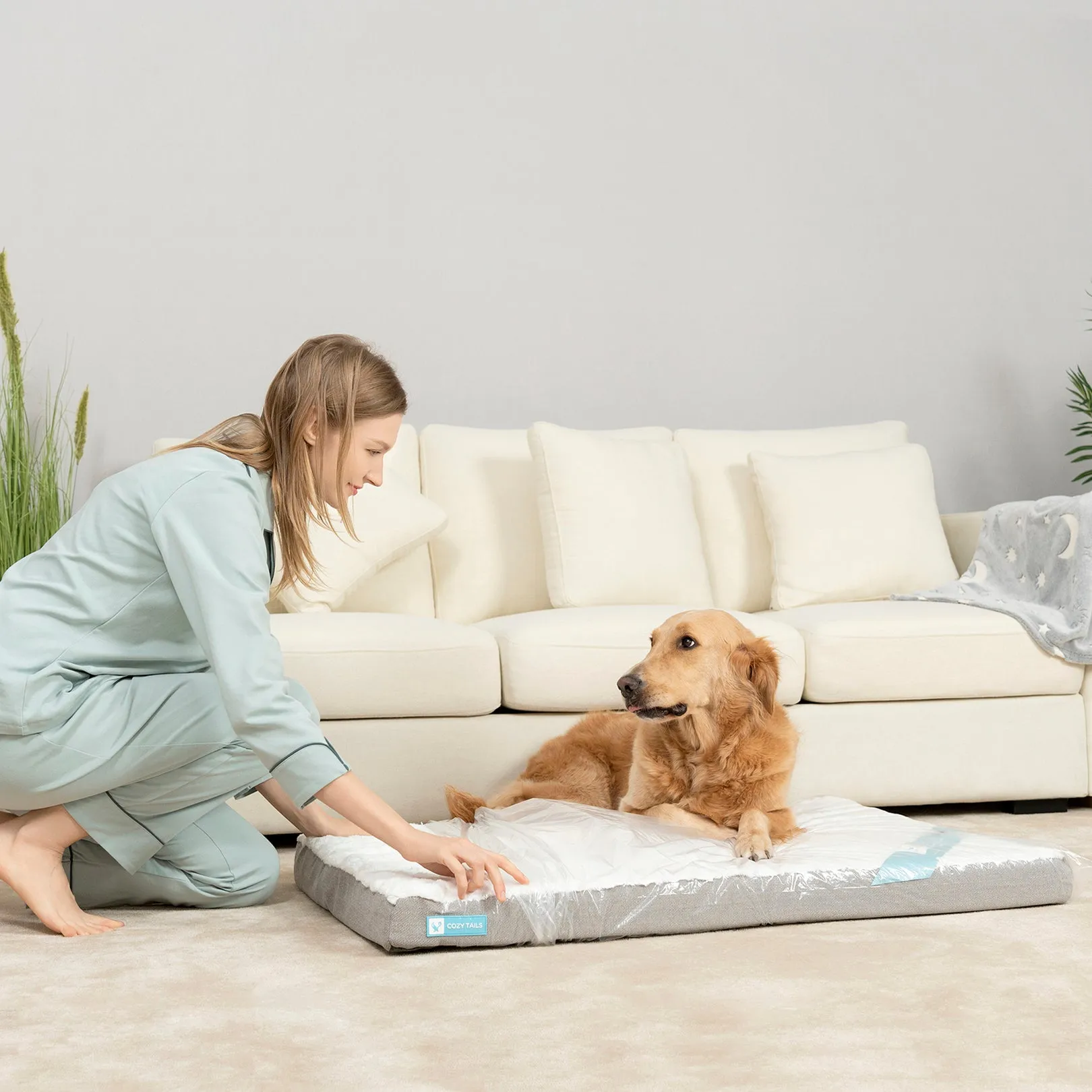 CT003  3D Sea Wave Pet Bed Mattress