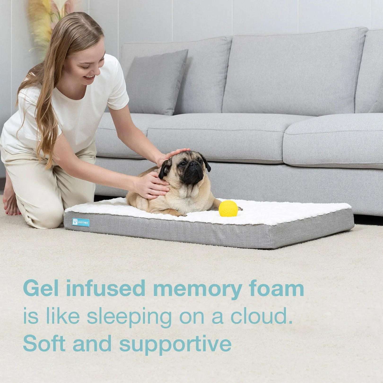 CT003  3D Sea Wave Pet Bed Mattress