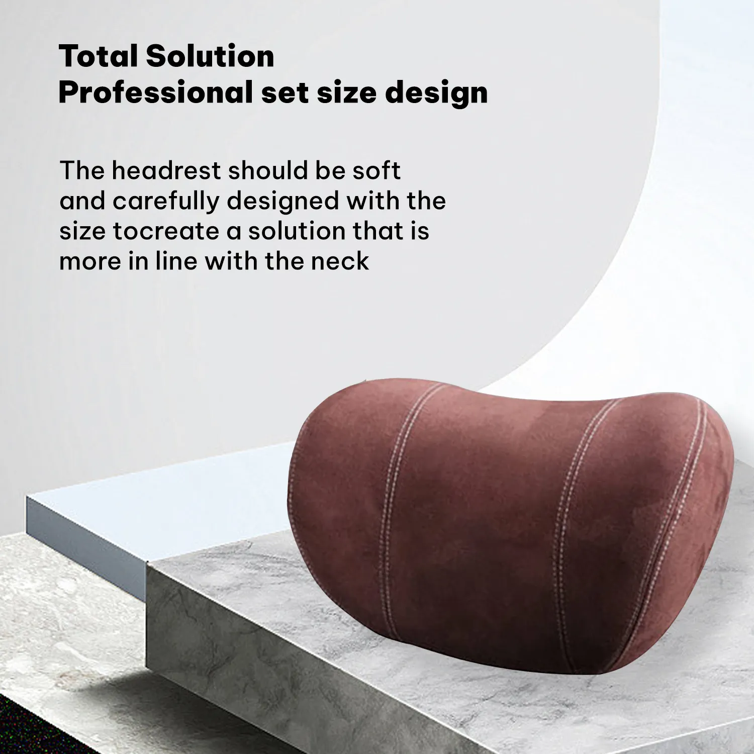 Custom Text For Car Headrest (2 PCS), Compatible with All Cars, 2023 Update Version Premium Memory Foam Car Neck Pillow FJ15985