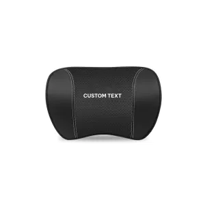 Custom Text For Car Headrest Neck Pillow and Lumbar Support Back Cushion Kit, Compatible with All Cars, Memory Foam Erognomic Design Universal Fit Muscle Pain and Tension Relief for Car Seat RL13992