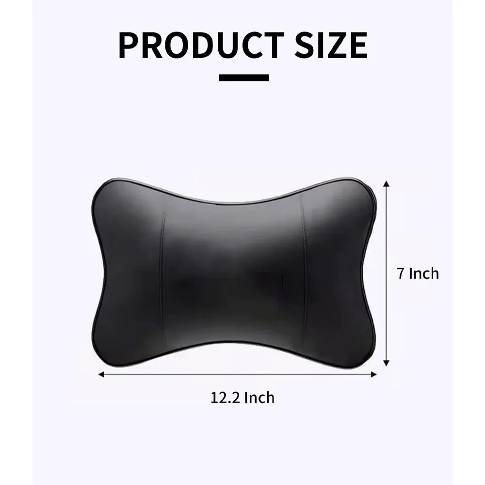 Custom Text For For Thickened Foam Car Neck Pillow, Compatible with All Cars, Soft Leather Headrest (2 Pieces) for Driving Home Office PE13990