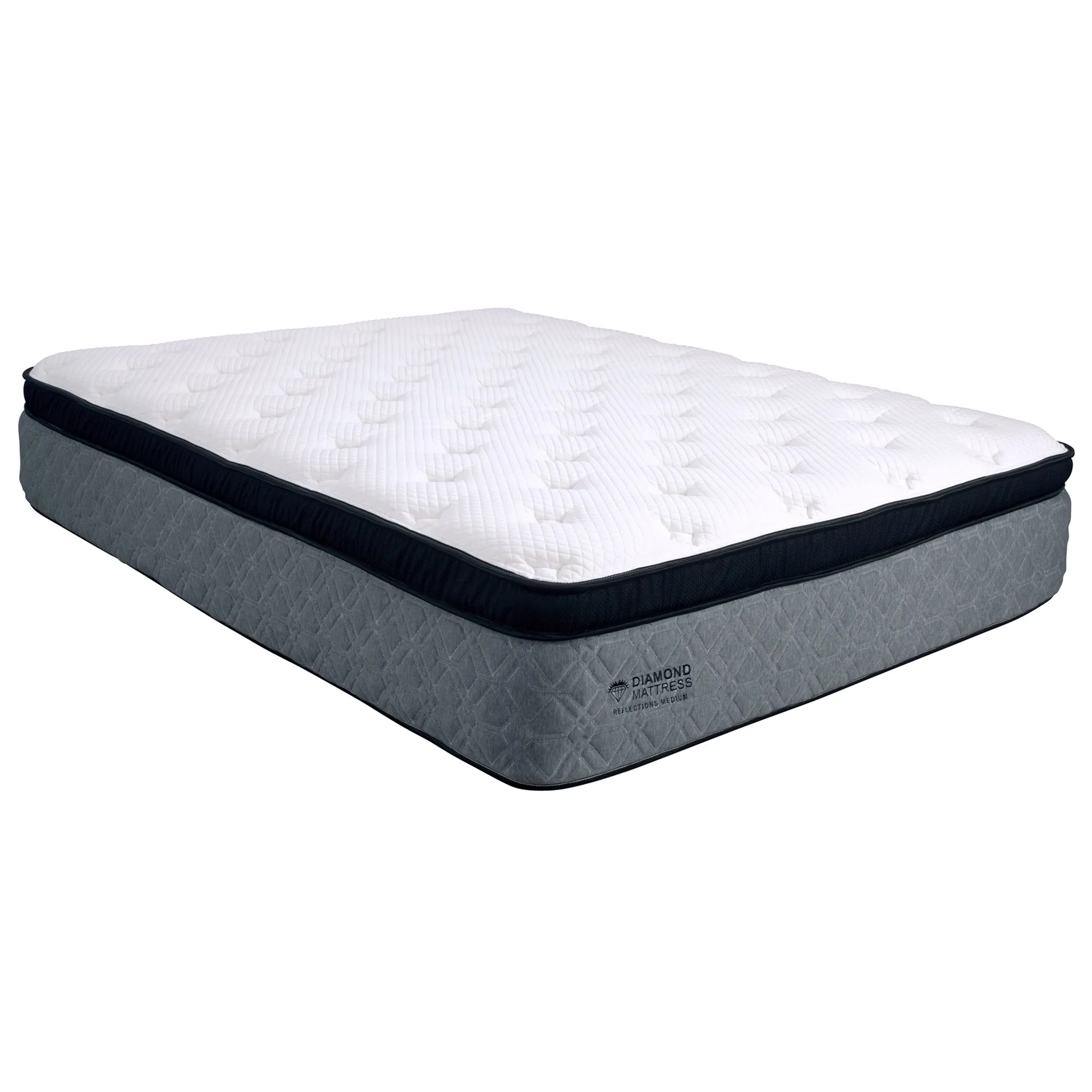 Diamond Mattress® Reflections Graphite Cool Sleep Hybrid 14"