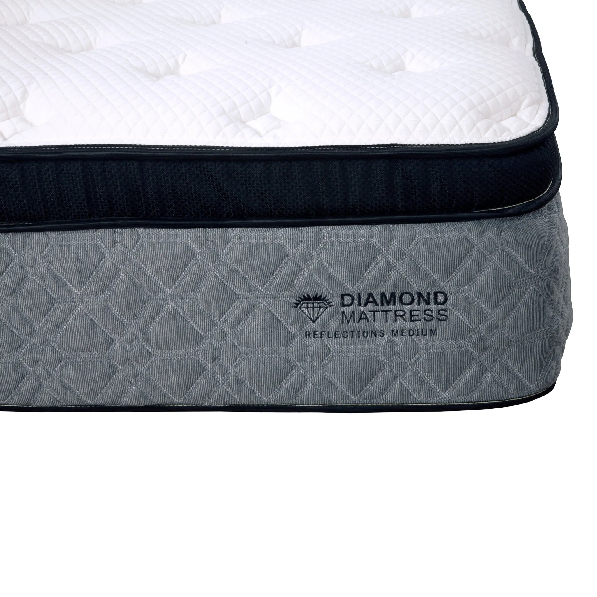 Diamond Mattress® Reflections Graphite Cool Sleep Hybrid 14"