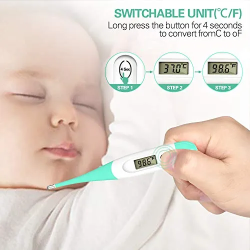 Digital Instant Read Thermometer, Adoric Life Waterproof Thermometer