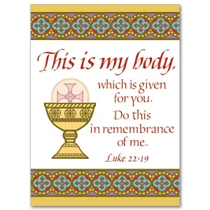 Do This In Remembrance Mass Card, General Intention Greeting Card