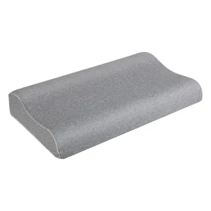 Dreamz Memory Foam Pillow Pillowcase Supprt Grey Rebound