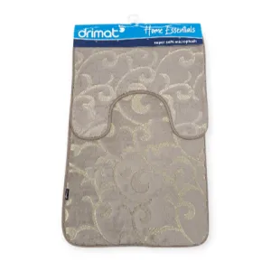 Drimat Velvet Memory Foam Bath Mat 2 Piece