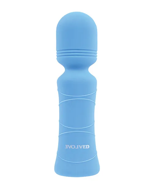 Evolved Out Of The Blue Vibrating Mini Wand - Blue