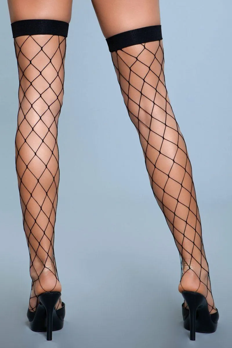 Fence Net Thigh Highs