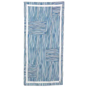 Fiji Stripe Beach Towel - Royal/White