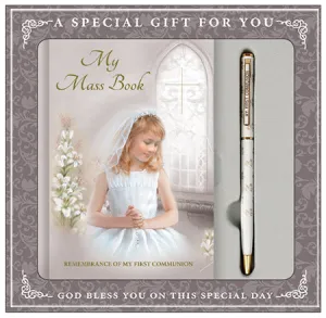 First Holy Communion Girls Prayer Book Gift Set