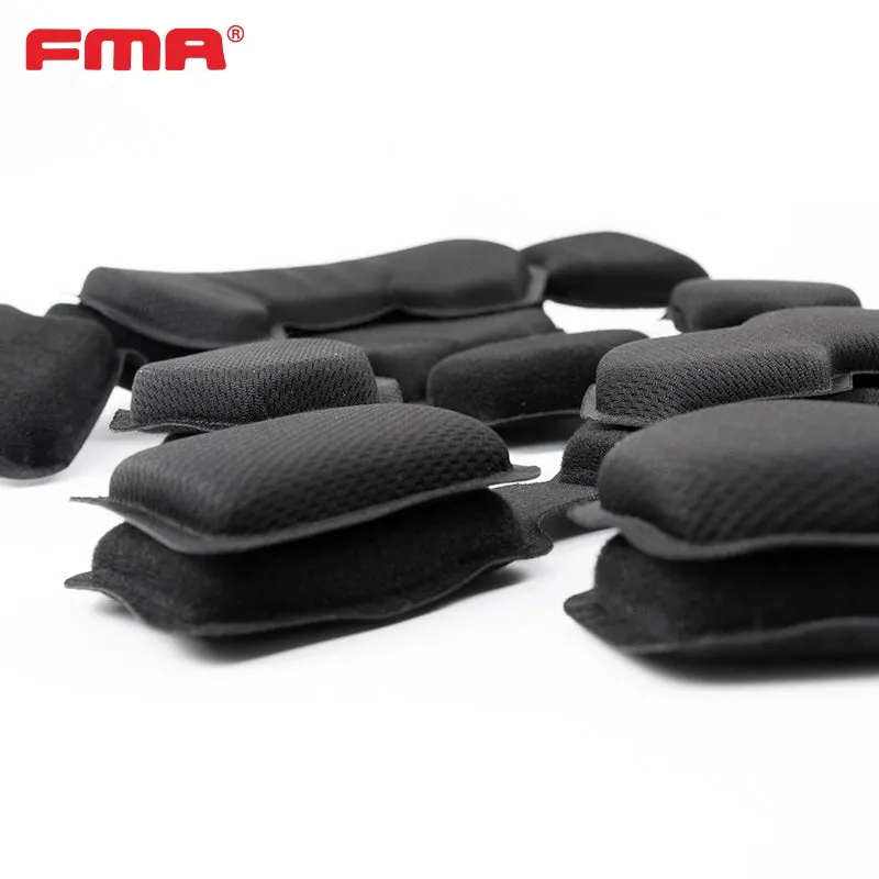 FMA Yunlin Dual Layer Memory Foam Helmet Pad Kit - Black