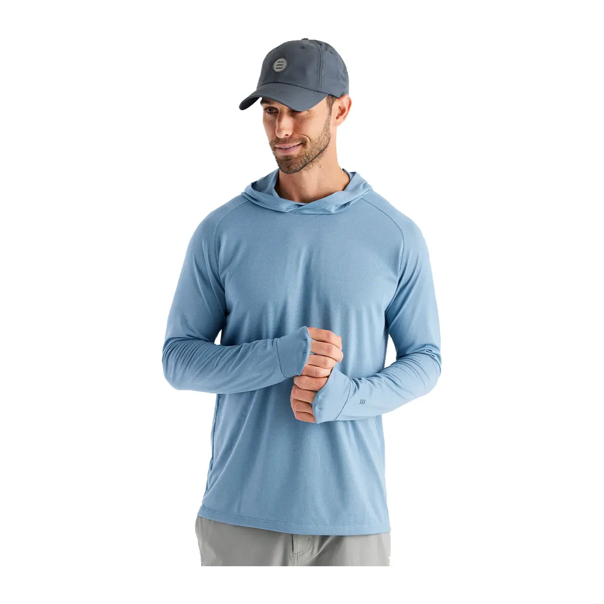 Free Fly MTS Logo Elevate Hoody Blue Fog