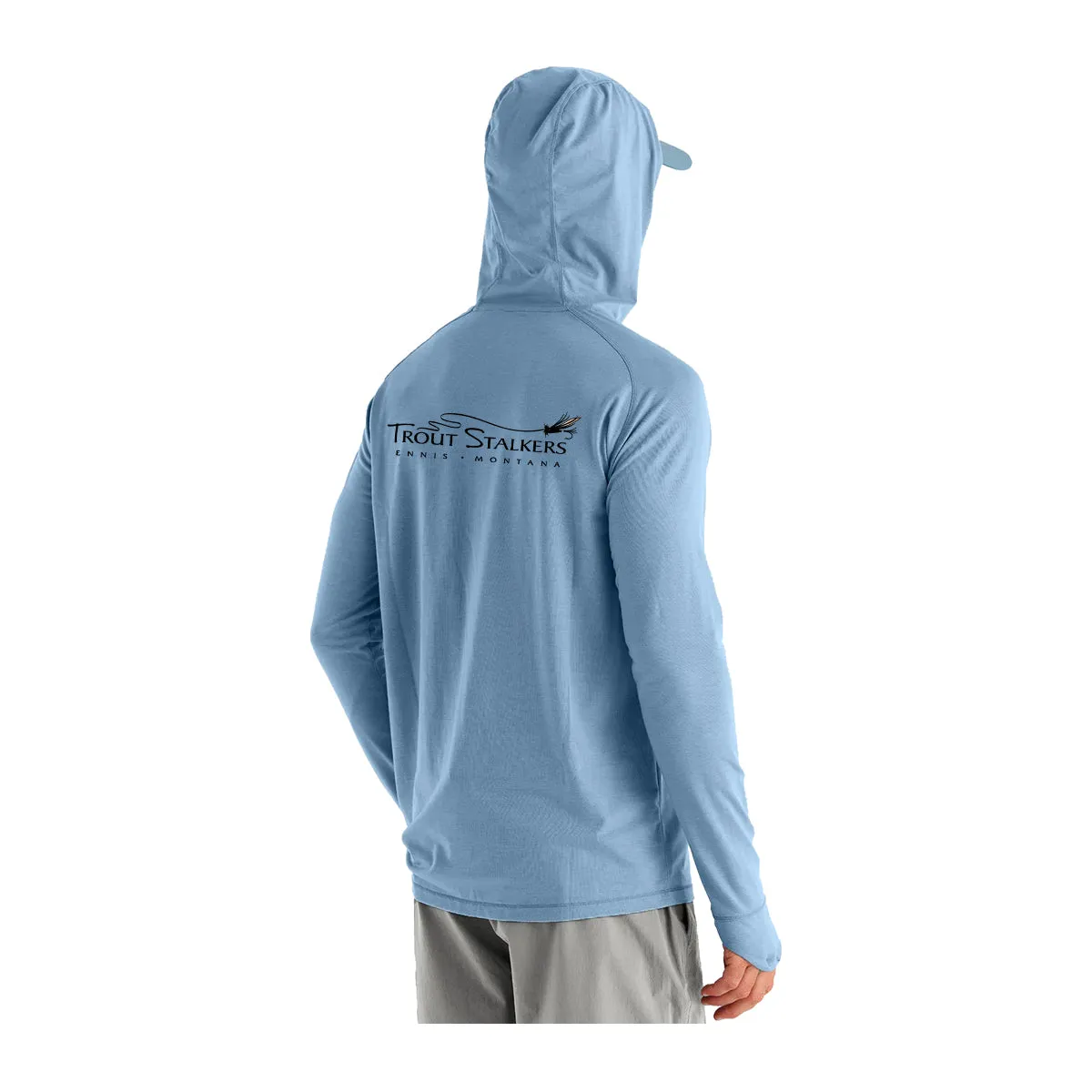 Free Fly MTS Logo Elevate Hoody Blue Fog