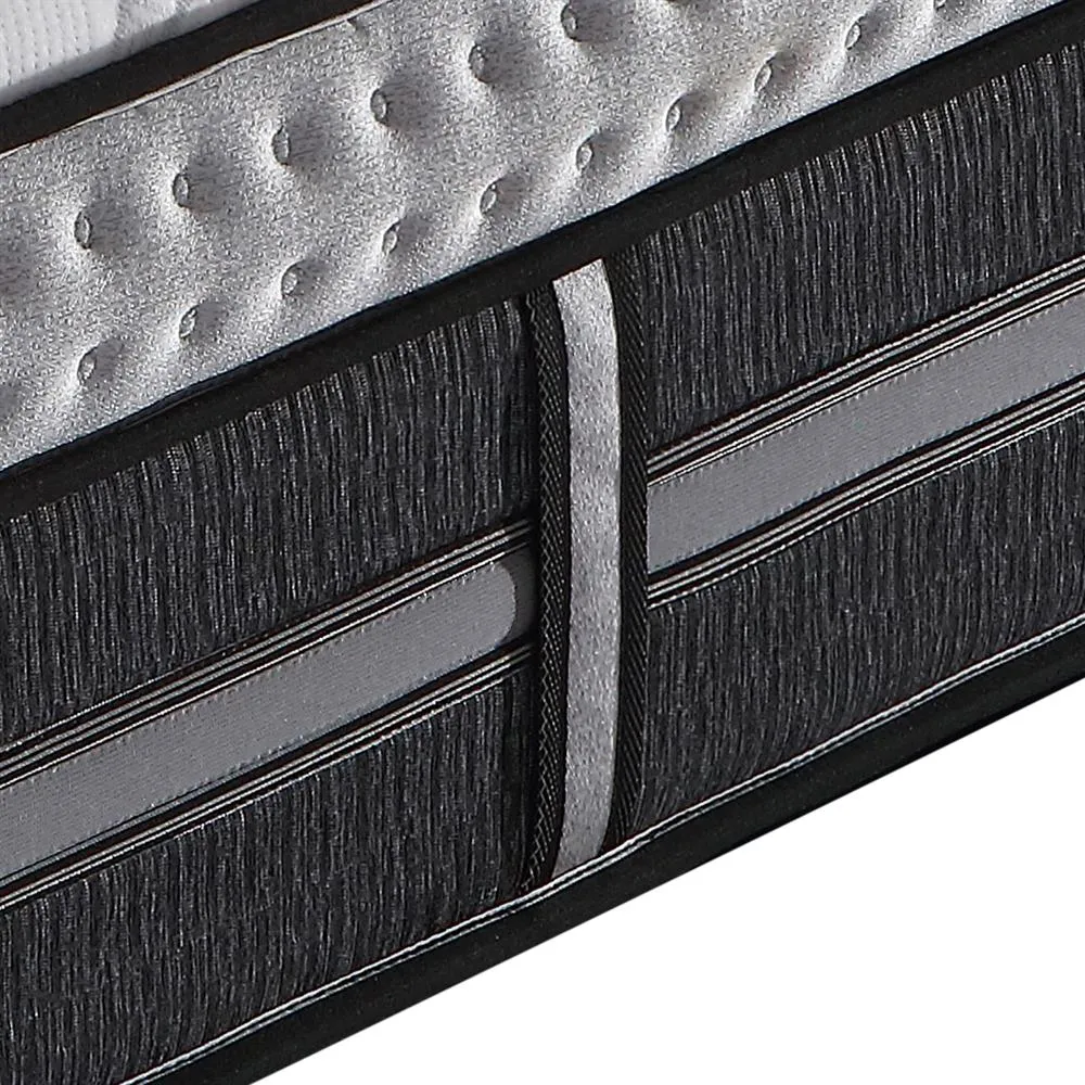 Gel Memory Foam 5 Zone Pocket Coil Deep Quilting Plush Mattress