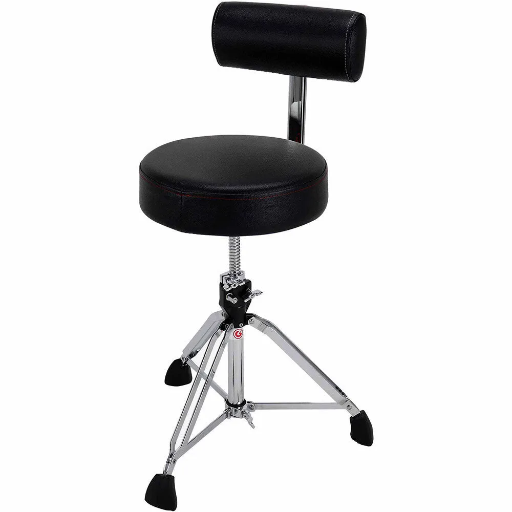 Gibraltar 9600 Series Drum Throne with Round Seat & Adjustable Backrest