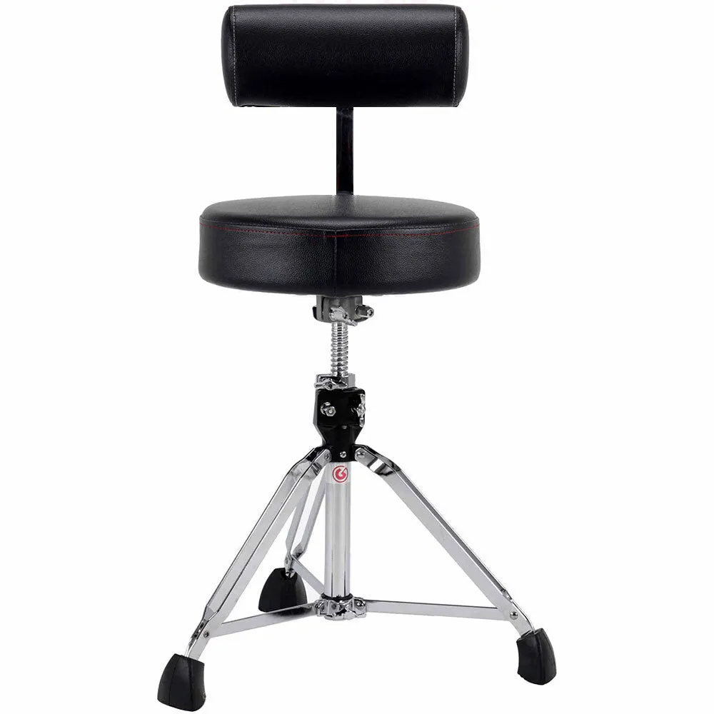 Gibraltar 9600 Series Drum Throne with Round Seat & Adjustable Backrest