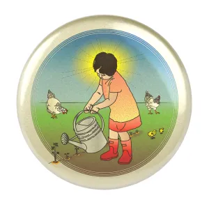 Girl in the Garden Magnet