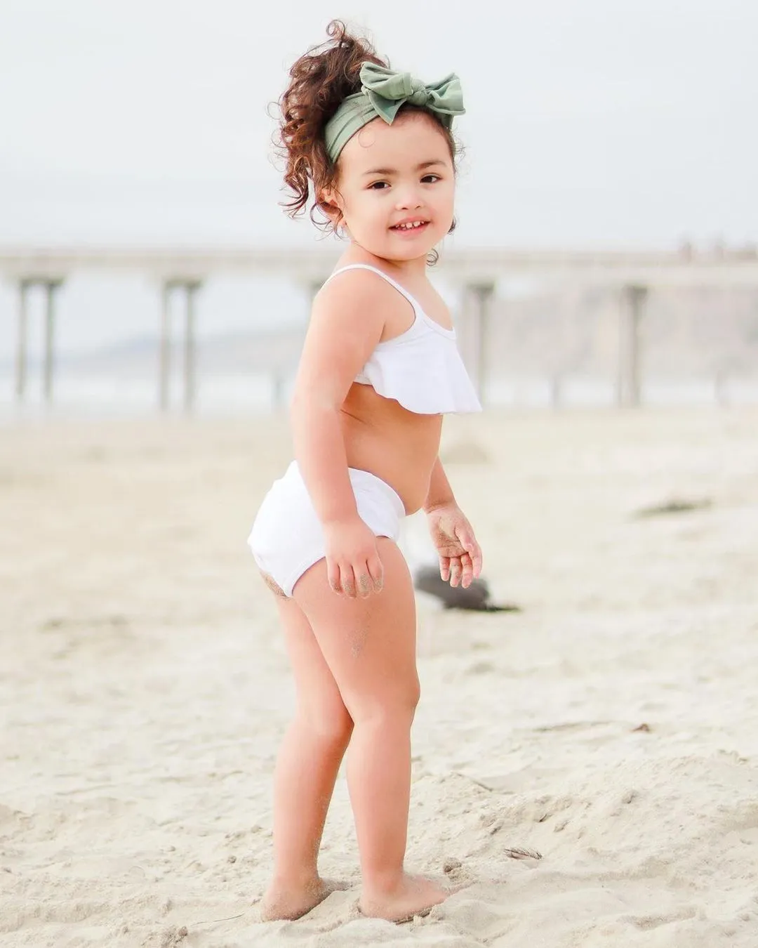 Girls UPF 50  Lined High-Waisted Swim Briefs | Black