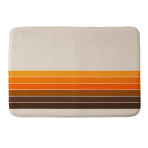 GOLDEN SPRING STRIPES MEMORY FOAM BATH MAT