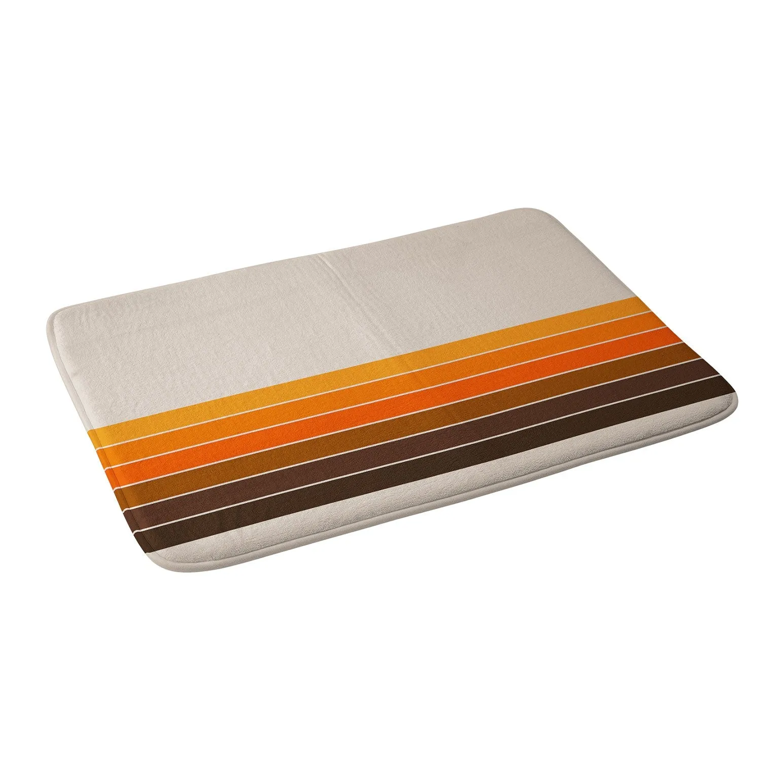 GOLDEN SPRING STRIPES MEMORY FOAM BATH MAT