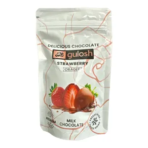 Gulosh Delicious Chocolate Strawberry Drage Milk Chocolate 80g