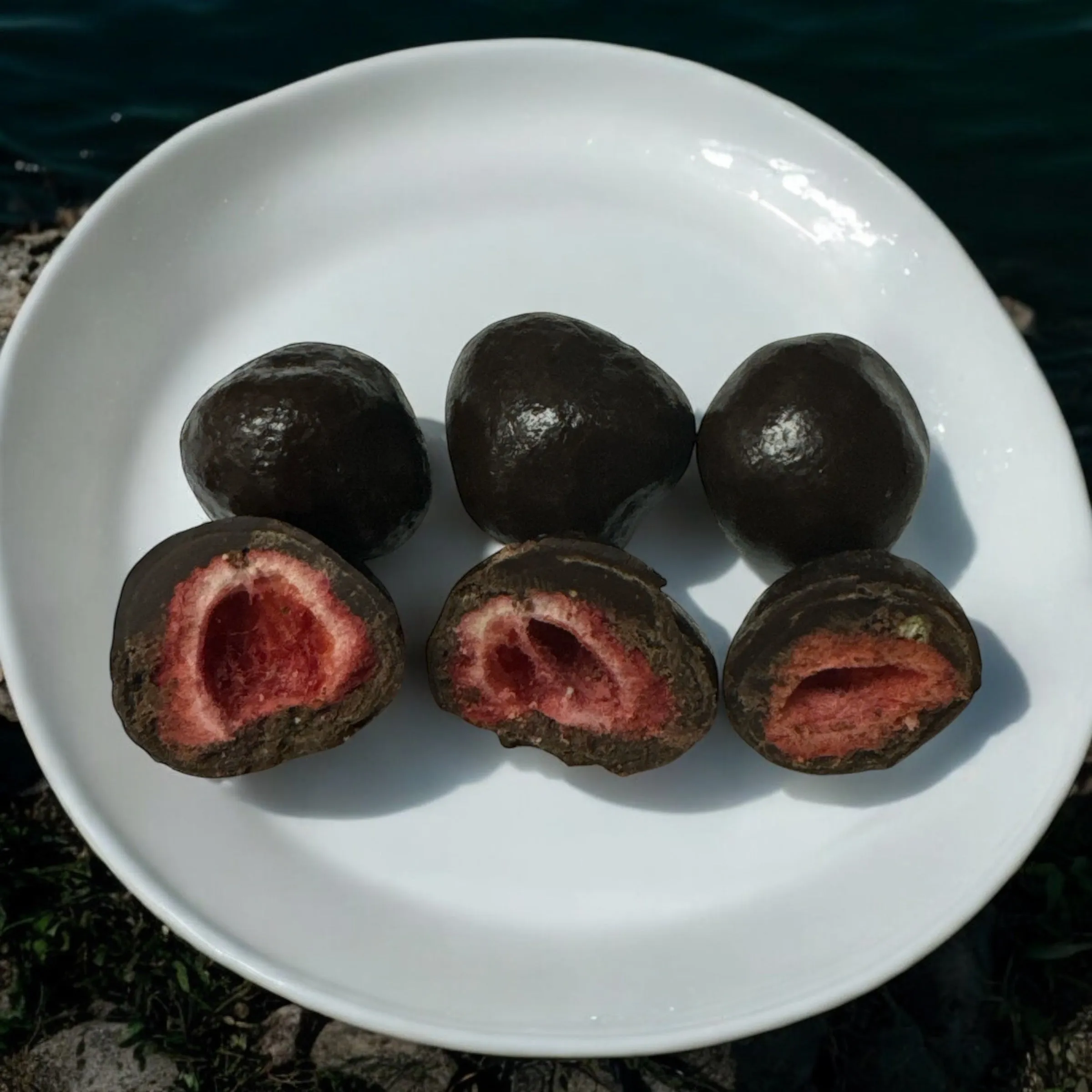 Gulosh Delicious Chocolate Strawberry Dragee Dark Chocolate 80g