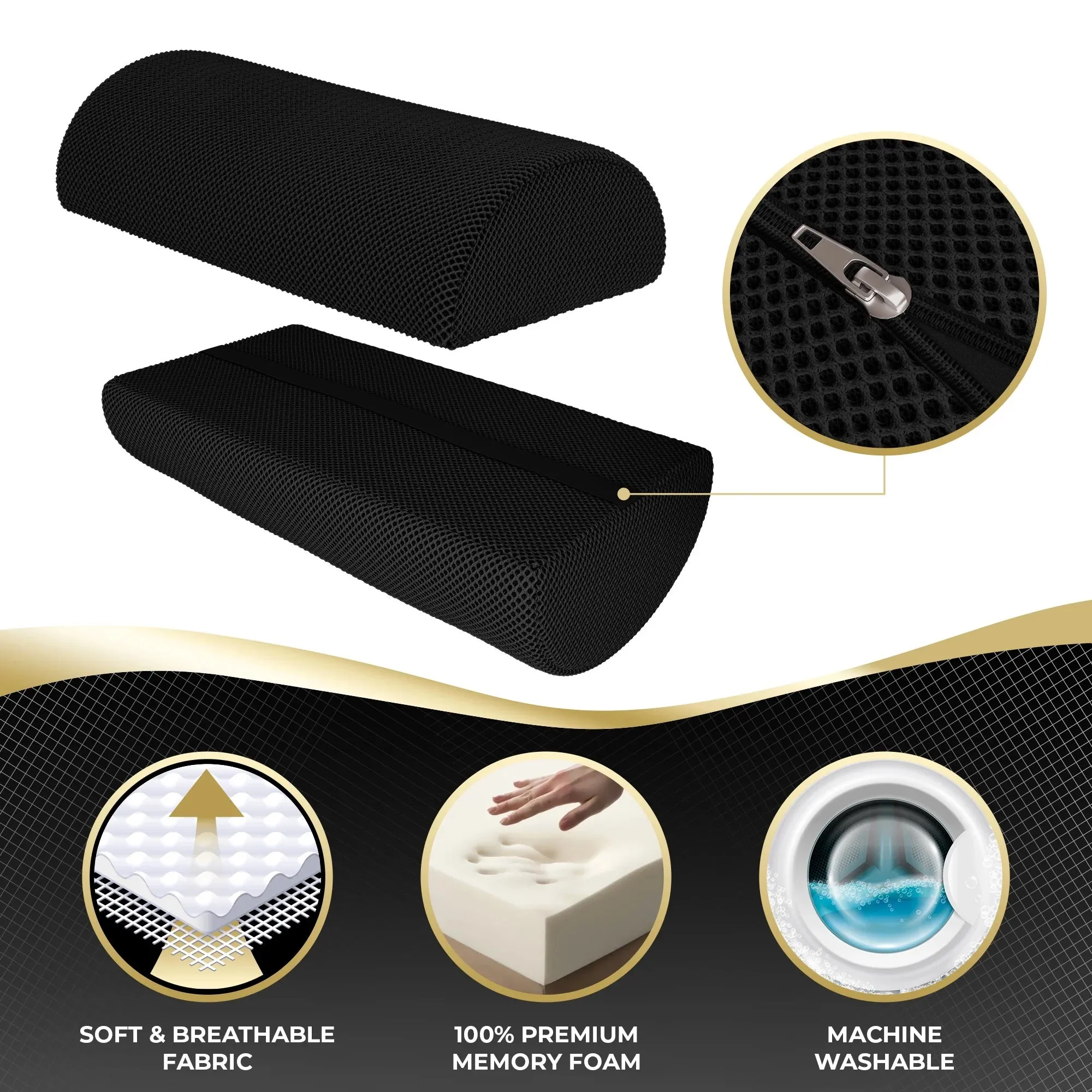 Half Moon Memory Foam Cushion