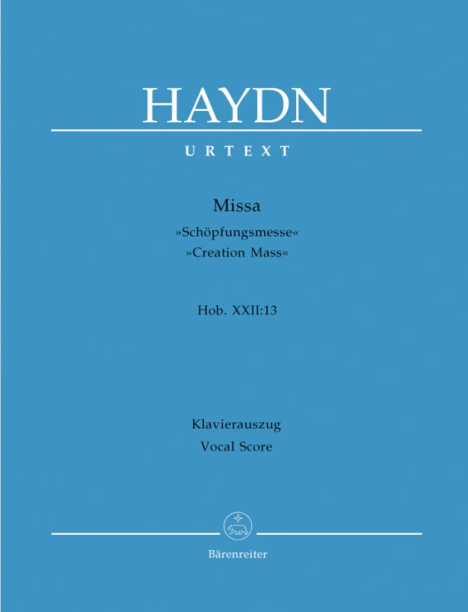 Haydn: Creation Mass - Vocal Score