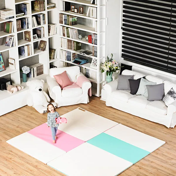 Huella Memory Foam Playmat Marshmellow & Very Berry (Pink) - M (2000 x 1200)