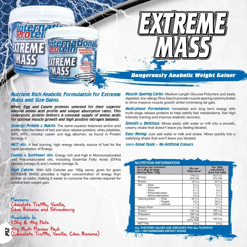 INTERNATIONAL PROTEIN EXTREME MASS 1.5KG