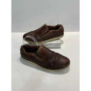 Johnston &amp; Murphy Men McGuffey Leather Slip On Shoes Size 9.5M 10976 Brown