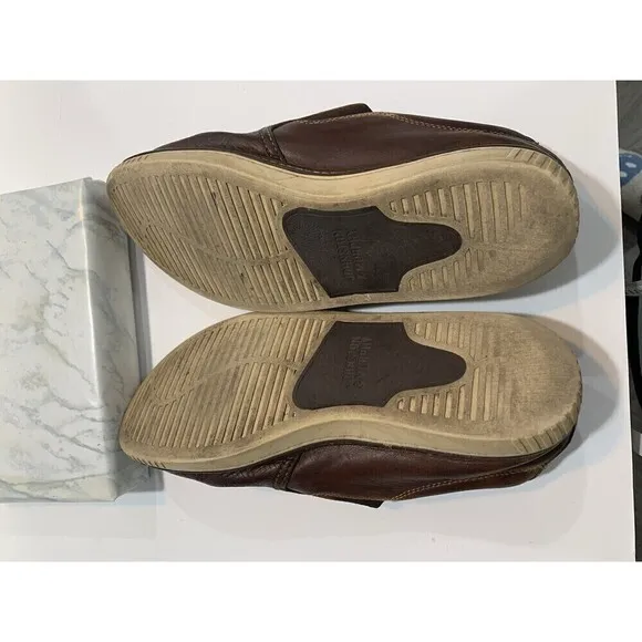 Johnston &amp; Murphy Men McGuffey Leather Slip On Shoes Size 9.5M 10976 Brown